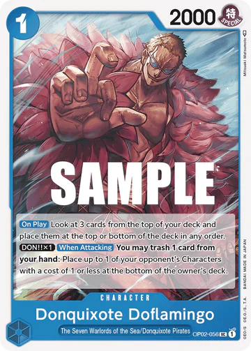 Donquixote Doflamingo - OP02-056 UC - OP02 Paramount War - One Piece Card Game