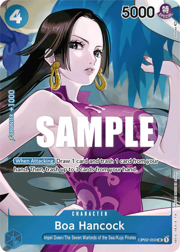 Boa Hancock - OP02-059 R - OP02 Paramount War - One Piece Card Game (Box Topper Foil)