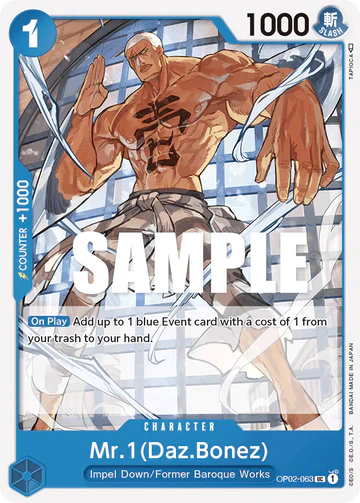 Mr.1 (Daz.Bonez) - OP02-063 UC - OP02 Paramount War - One Piece Card Game