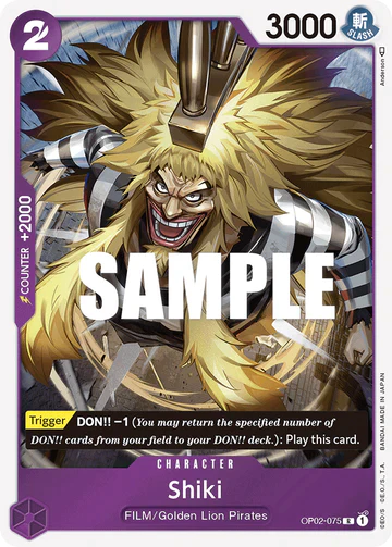 Shiki - OP02-075 R - OP02 Paramount War - One Piece Card Game