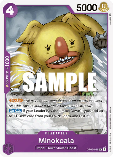 Minokoala - OP02-086 UC - OP02 Paramount War - One Piece Card Game