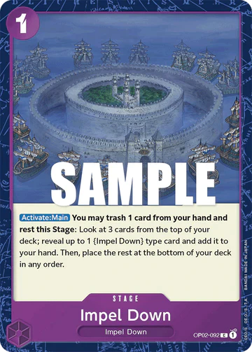 Impel Down - OP02-092 C - OP02 Paramount War - One Piece Card Game