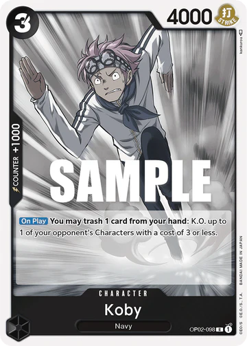 Koby - OP02-098 R - OP02 Paramount War - One Piece Card Game (Foil)