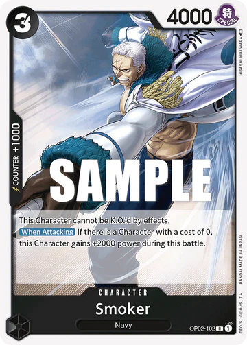 Smoker - OP02-102 R - OP02 Paramount War - One Piece Card Game (Foil)