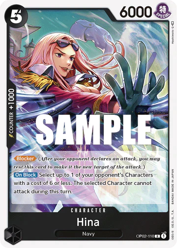 Hina - OP02-110 R - OP02 Paramount War - One Piece Card Game (Foil)