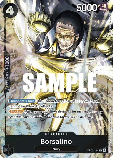 Borsalino - OP02-114 SR - OP02 Paramount War - One Piece Card Game (Alt Art)