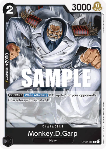 Monkey.D.Garp - OP02-115 R - OP02 Paramount War - One Piece Card Game (Foil)