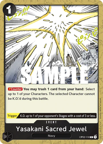Yasakani Sacred Jewel - OP02-118 C - OP02 Paramount War - One Piece Card Game