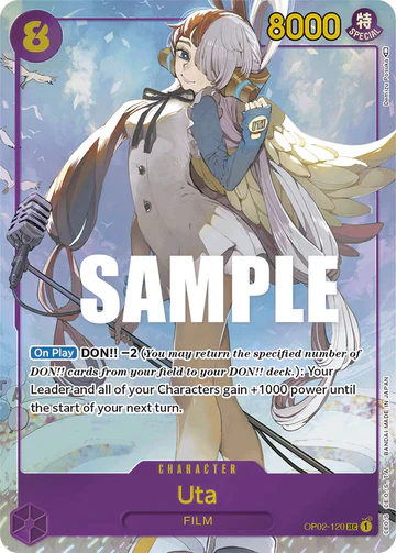 Uta - OP02-120 SEC - OP02 Paramount War - One Piece Card Game (Alt Art)