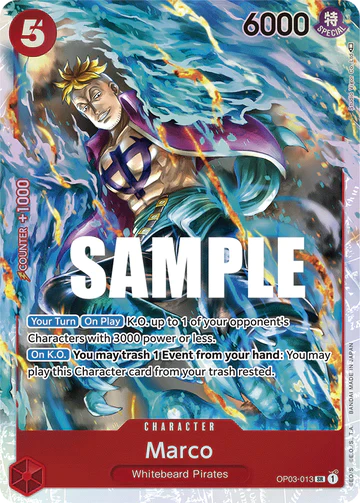 Marco - OP03-013 SR - OP03 Pillars of Strength - One Piece Card Game (Foil)