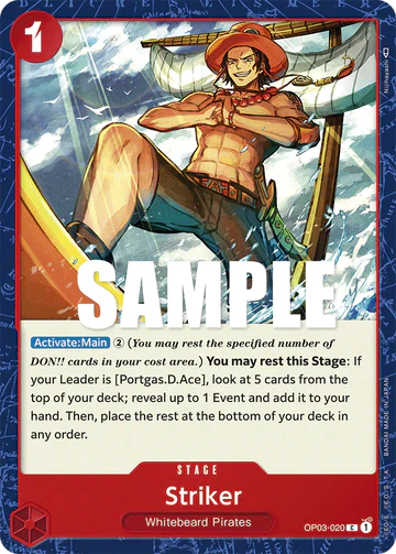 Striker - OP03-020 C - OP03 Pillars of Strength - One Piece Card Game