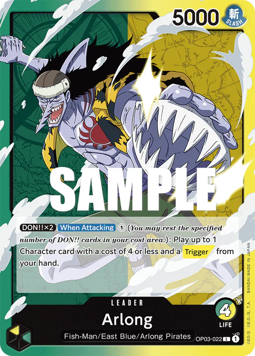 Arlong - OP03-022 L - OP03 Pillars of Strength - One Piece Card Game