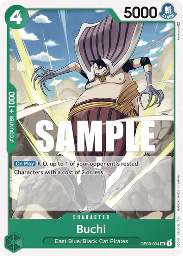 Buchi - OP03-034 UC - OP03 Pillars of Strength - One Piece Card Game