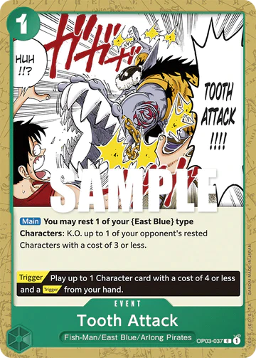 Tooth Attack - OP03-037 C - OP03 Pillars of Strength - One Piece Card Game