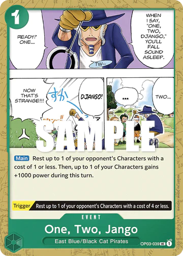 One, Two, Jango - OP03-039 UC - OP03 Pillars of Strength - One Piece Card Game