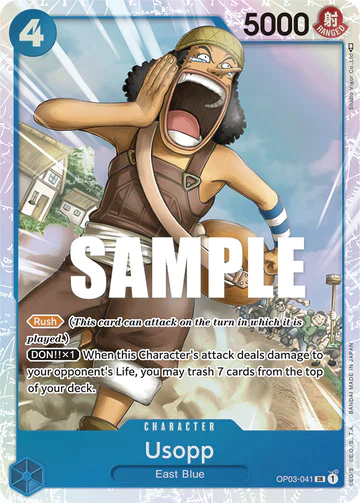 Usopp - OP03-041 SR - OP03 Pillars of Strength - One Piece Card Game (Foil)