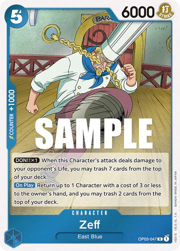 Zeff - OP03-047 R - OP03 Pillars of Strength - One Piece Card Game (Foil)