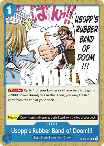 Usopp's Rubber Band of Doom!!! - OP03-054 C - OP03 Pillars of Strength - One Piece Card Game