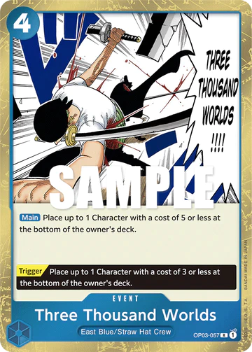 Three Thousand Worlds - OP03-057 R - OP03 Pillars of Strength - One Piece Card Game (Foil)