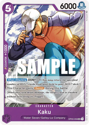 Kaku - OP03-059 UC - OP03 Pillars of Strength - One Piece Card Game