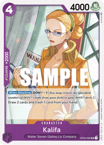 Kalifa - OP03-060 UC - OP03 Pillars of Strength - One Piece Card Game