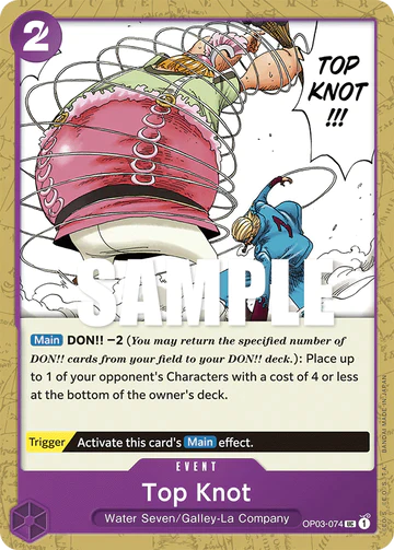 Top Knot - OP03-074 UC - OP03 Pillars of Strength - One Piece Card Game