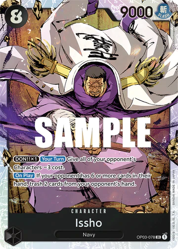 Issho - OP03-078 SR - OP03 Pillars of Strength - One Piece Card Game (Foil)