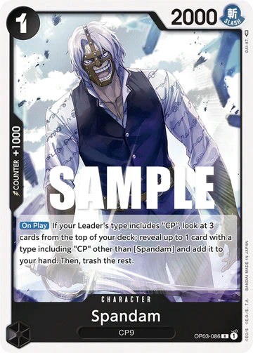 Spandam - OP03-086 R - OP03 Pillars of Strength - One Piece Card Game (Foil)