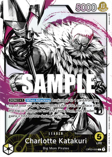 Charlotte Katakuri - OP03-099 L - OP03 Pillars of Strength - One Piece Card Game (Alt Art Foil)