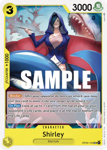 Shirley - OP03-104 UC - OP03 Pillars of Strength - One Piece Card Game