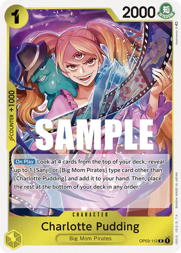 Charlotte Pudding - OP03-112 R - OP03 Pillars of Strength - One Piece Card Game (Foil)