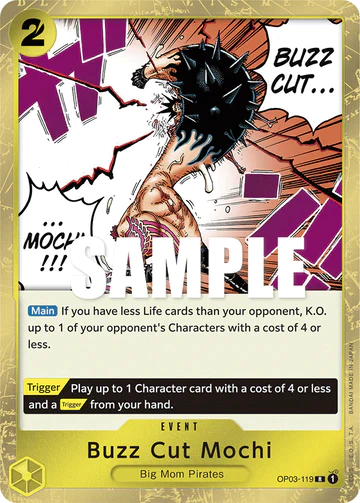 Buzz Cut Mochi - OP03-119 R - OP03 Pillars of Strength - One Piece Card Game (Foil)