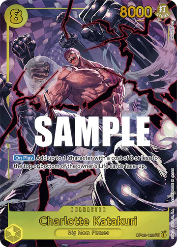 Charlotte Katakuri - OP03-123 SEC - OP03 Pillars of Strength - One Piece Card Game (Alt Art Foil)