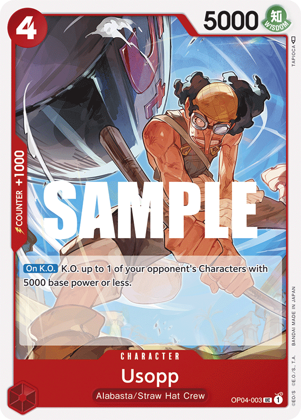 Usopp - OP04-003 UC - OP04 Kingdoms of Intrigue - NM - One Piece Card Game