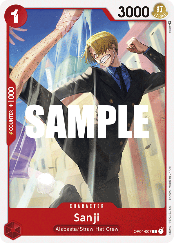 Sanji - OP04-007 C - OP04 Kingdoms of Intrigue - NM - One Piece Card Game