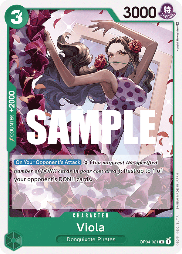 Viola - OP04-021 C - OP04 Kingdoms of Intrigue - NM - One Piece Card Game