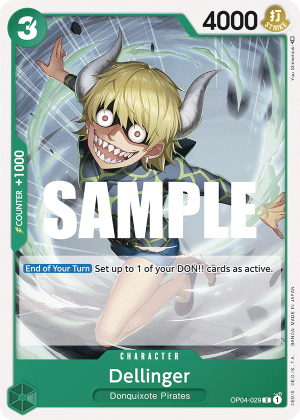 Dellinger - OP04-029 C - OP04 Kingdoms of Intrigue - NM - One Piece Card Game