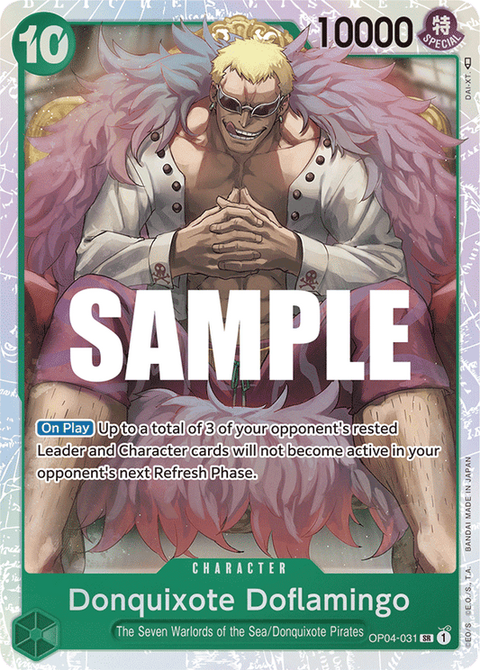 Donquixote Doflamingo - OP04-031 SR - OP04 Kingdoms of Intrigue - NM - One Piece Card Game (Foil)