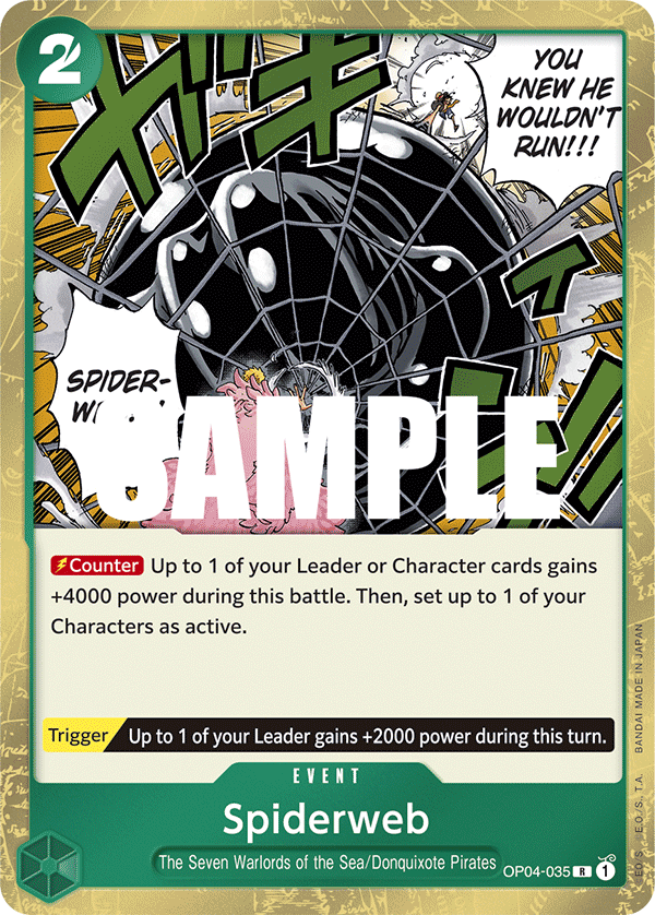 Spiderweb - OP04-035 R - OP04 Kingdoms of Intrigue - NM - One Piece Card Game (Foil)