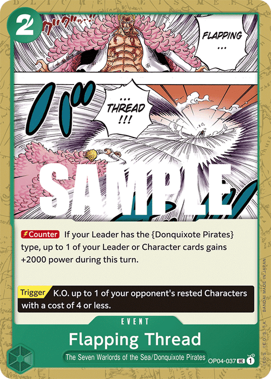 Flapping Thread - OP04-037 UC - OP04 Kingdoms of Intrigue - NM - One Piece Card Game