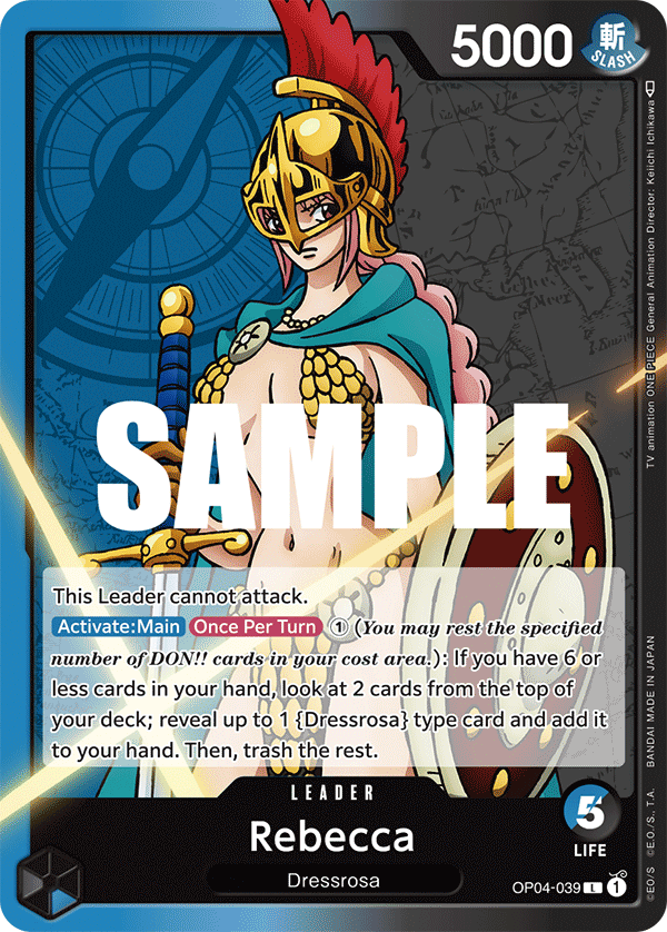 Rebecca - OP04-039 L - OP04 Kingdoms of Intrigue - NM - One Piece Card Game