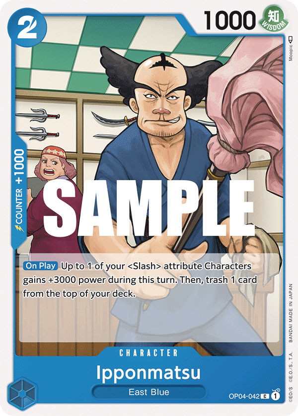 Ippomatsu - OP04-042 C - OP04 Kingdoms of Intrigue - NM - One Piece Card Game