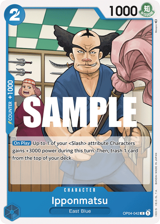 Ippomatsu - OP04-042 C - OP04 Kingdoms of Intrigue - NM - One Piece Card Game