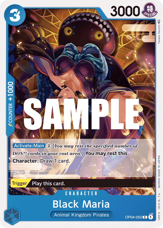 Black Maria - OP04-052 C - OP04 Kingdoms of Intrigue - NM - One Piece Card Game