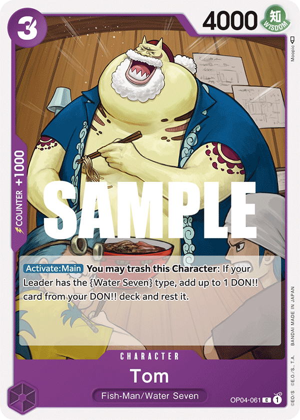 Tom - OP04-061 C - OP04 Kingdoms of Intrigue - NM - One Piece Card Game