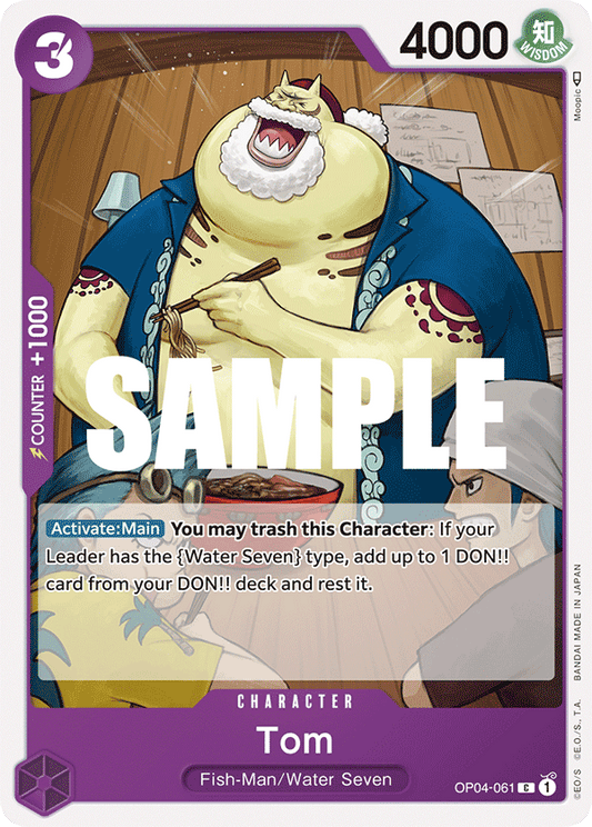 Tom - OP04-061 C - OP04 Kingdoms of Intrigue - NM - One Piece Card Game