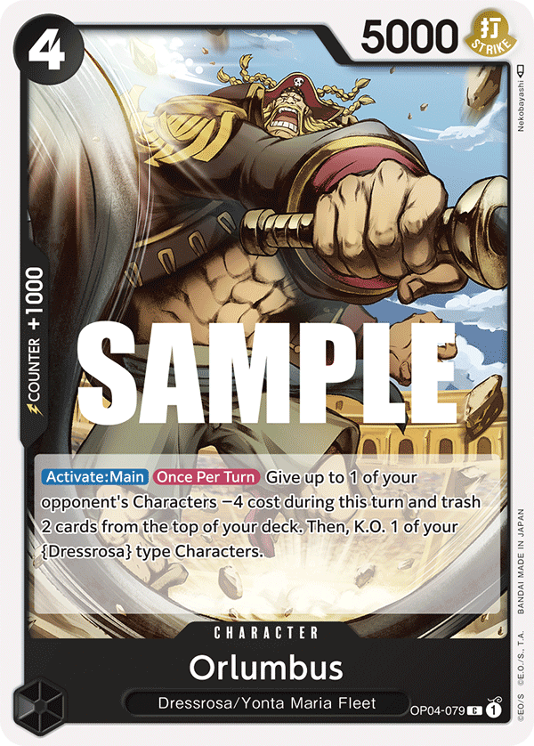 Orlumbus - OP04-079 C - OP04 Kingdoms of Intrigue - NM - One Piece Card Game