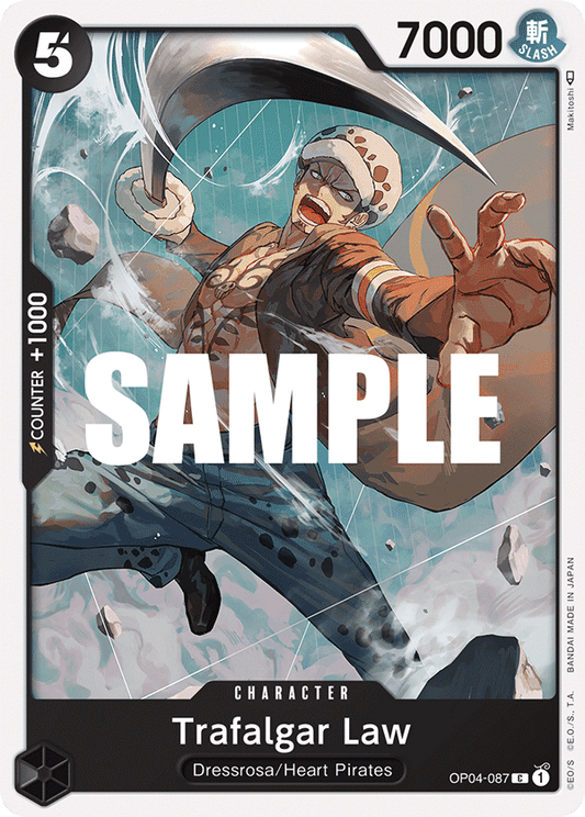 Trafalgar Law - OP04-087 C - OP04 Kingdoms of Intrigue - NM - One Piece Card Game