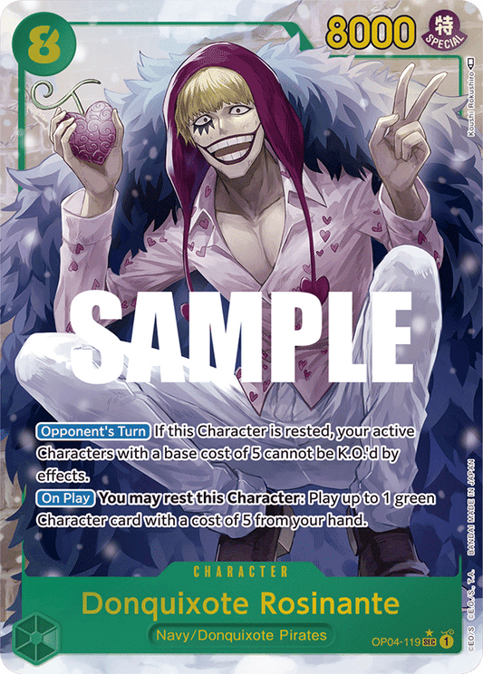 Donquixote Rosinante - OP04-119 SEC - OP04 Kingdoms of Intrigue - NM - One Piece Card Game (Alt Art Foil)