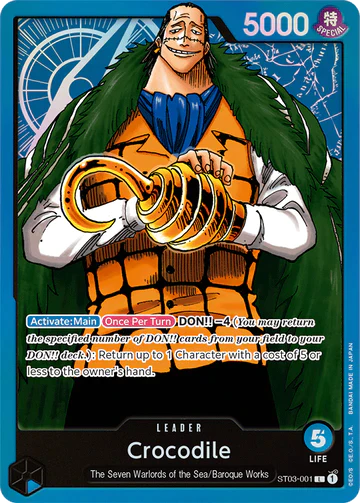 Crocodile - ST03-001 L - One Piece Card Game (Foil)
